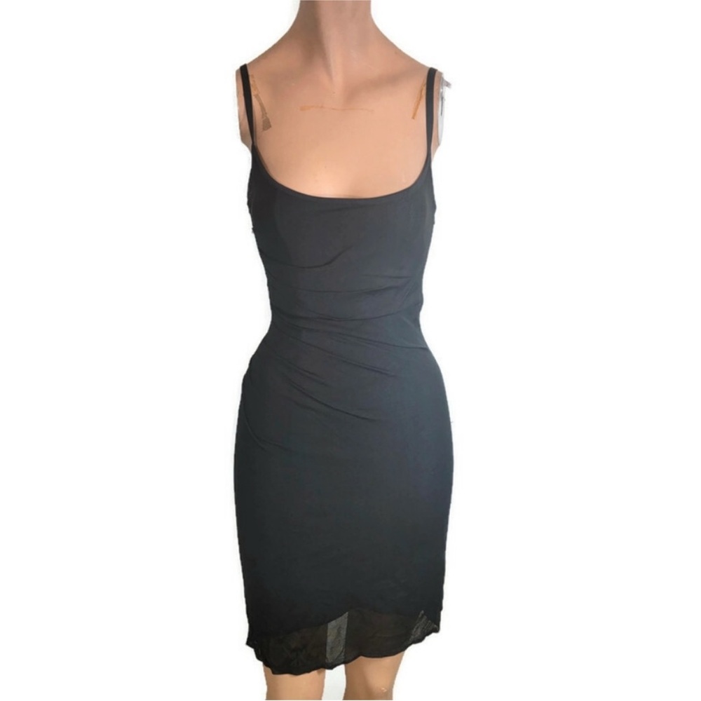 Herve Leger Paris Spaghetti Straps Neckline Gathered Waist Bodycon Dress Size XS